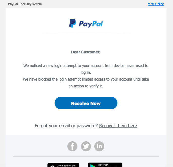 6 5 2 50 Paypalを騙る詐欺メールに関する注意喚起 情報基盤センターからのお知らせ